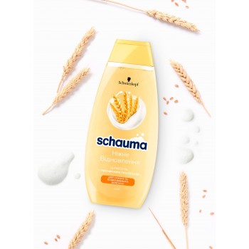 Шампунь для волос Schauma Нежное Восстановление с Пшеничным протеином 400 мл (9000101620825)