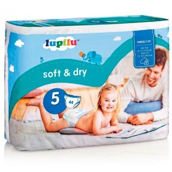 Подгузники Lupilu Soft&Dry 5 (11-23 кг) 44 шт (4056489352792)