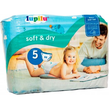 Подгузники Lupilu Soft&Dry 5 (11-23 кг) 44 шт (4056489352792)