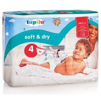 Підгузники Lupilu Soft&Dry 4 (8-16 кг) 50 шт (20112295)