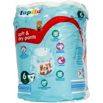 Підгузки-трусики Lupilu Soft&Dry 6 (15кг+) 18 шт (4056489352341)
