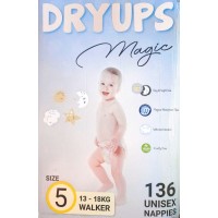 Подгузники Dryups Magic 5 (13-18кг) 136 шт (9421013563046)
