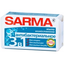Мыло хозяйственное Sarma антибактериальное 140 г  (4600697111483)