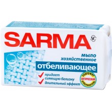 Мыло хозяйственное Sarma с отбеливающим эффектом 140г  (4600697111490)