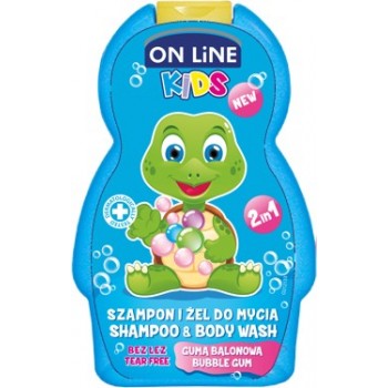 Шампунь для дітей On Line Bubble gum 250 мл (5903116734102)