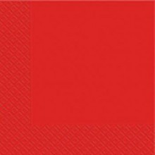 Салфетка Марго Красная 3 слоя 33х33 см 18 шт (4820076640889)