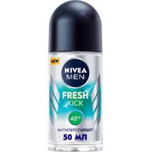 Дезодорант кульковий чоловічий Nivea Fresh Kick 50 мл (4005900840776)