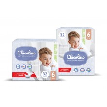Подгузники детские Chicolino Middle-pack (6) от 16+ кг 32 шт (4823098410560)