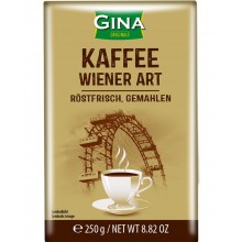Кофе молотый Gina Wiener Art 250 г (9002859064401)