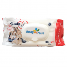Салфетки влажные детские Handy Fresh Family 100+20 шт (4820237500168)