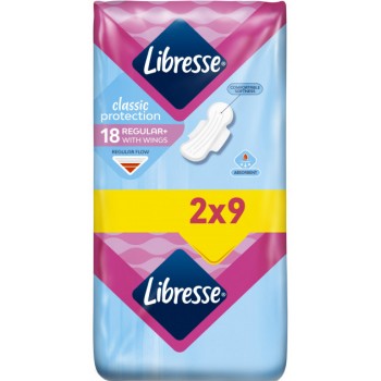 Гігієнічні прокладки Libresse Classic Protection Regular Soft  18 шт (7322541233604)
