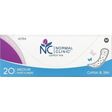 Щоденні прокладки NORMAL clinic Comfort Ultra Cotton&Slim medium 20 шт (3800213302956)
