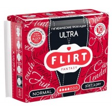 Гігієнічні прокладки Fantasy Flirt Ultra Soft & Dry Normal 4 краплі 10 шт (3800213300020)