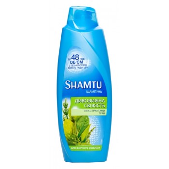 Шампунь Shamtu Глубокое Очищение и Свежесть с экстрактами трав для жирных волос 600 мл (4015100195767)