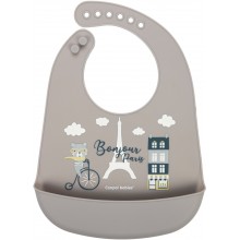 Детский слюнявчик силиконовый Canpol babies 74/027 bei Bonjour Paris с карманом (5901691852341)