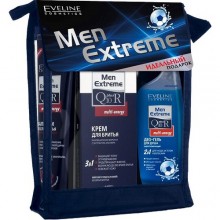 Подарочный набор Eveline Men Extreme Еnergy ( бальзам после бритья 5в1 200 мл + крем для бритья 125 мл + гель для душа 2в1 250 мл) 