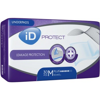 Пелюшки iD Protect Plus 60 x 60 см 30 шт (5411416047889)