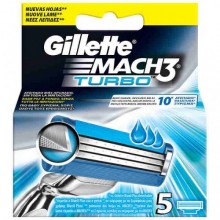 Сменные кассеты для бритья Gillette Mach 3 Turbo (5 шт)