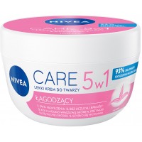 Легкий успокаивающий крем для лица Nivea Care 5в1 для чувствительной кожи с алоэ вера 100 мл (42332558)
