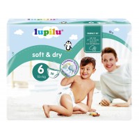 Подгузники Lupilu Soft&Dry 6 (15+кг) 30 шт (4056489352808)
