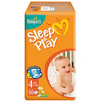 Підгузники Pampers Sleep & Play (4) maxi 7-14 кг 50 шт.