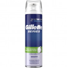Пена для бритья Gillette Series Sensitiv Aloe 250 мл (3014260214678)