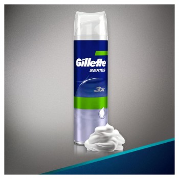 Піна для гоління Gillette Series Sensitiv Aloe 250 мл (3014260214678)