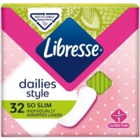 Щоденні гігієнічні прокладки Libresse Dailies Style So slim 32 шт (7322540083934)