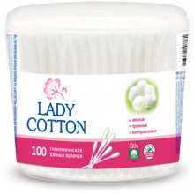 Ватные палочки Lady Cotton 100 шт коробка (4823071607581)
