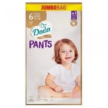 Підгузники-трусики DADA Extra Care Pants (6) extra large 16кг+ Jumbo Bag 56 шт (8594159081970)