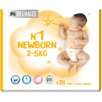 Подгузники Delhaize Newborn 1 (2-5 кг) 28 шт (5400601064008)