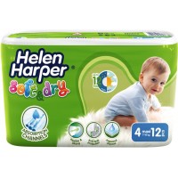 Подгузники Helen Harper Soft & Dry 4 (7-18 кг) 12 шт (5411416060079)