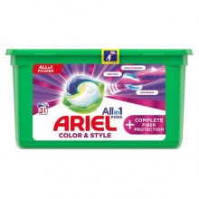 Гелевые капсулы для стирки Ariel Pods Color & Style 31 шт (цена за 1 шт) (8001841598437)