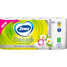 Туалетний папір Zewa Deluxe Camomile Comfort 3 шари 8 рулони (7322541171708)