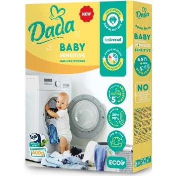 Пральний порошок для дитячих речей Dada Sensitive 400 г 5 циклів прання (4820174980320)