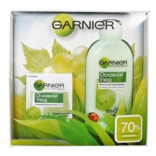 Набор Garnier Основной уход растительные клетки крем  + демакияж