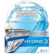 Змінні касети для гоління Wilkinson Sword ( Schick) HYDRO 3 - 4 шт