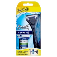 Станок для бритья Wilkinson Sword (Schick) HYDRO 5  Travel Edition + Пена для бритья