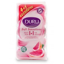 Мило Duru Soft Sensations 1+1 Грейпфрут  екопак 4+1*90 г (8690506481643)