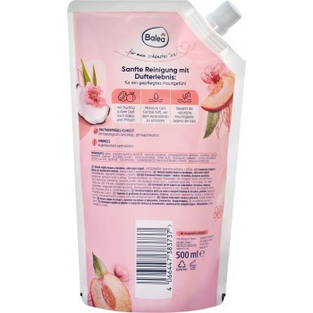 Жидкое крем-мыло Balea Kokos & Pfirsich пакет 500 мл (4066447383737)