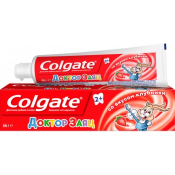 Зубная паста Colgate Доктор Заяц со вкусом клубники 50 мл (4606144005374)