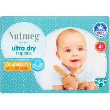Подгузники Nutmeg ultra dry 4+ (9-20 кг) 44 шт (5010251974789)