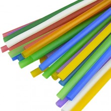 Трубочки для фрешей цветные 21 см 500 шт (59308)