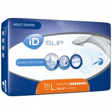 Подгузники для взрослых iD Slip Extra Plus Large 115-155 см 30 шт (5411416047667)
