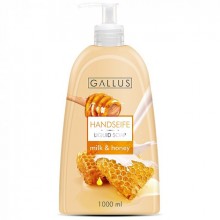 Мыло жидкое Gallus Milk & Honey дозатор 1л (4251415300520)