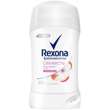 Дезодорант-антиперспирант стик Rexona Белые цветы и личи 40 мл (46208286)