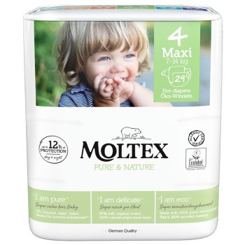 Підгузки Moltex Pure & Nature 4 (7-18кг) 29 шт (4018639010068)