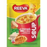 Крем-суп Reeva Курячий з крутонами 17 г (4820179257526)