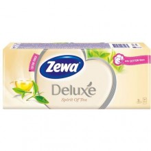 Носовые платки Zewa Deluxe чай трехслойные 10 шт. (7322540061475)