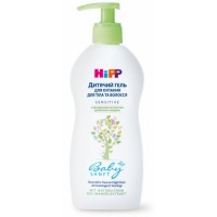 HiPP Babysanft Детский гель для купания для тела и волос 400 мл